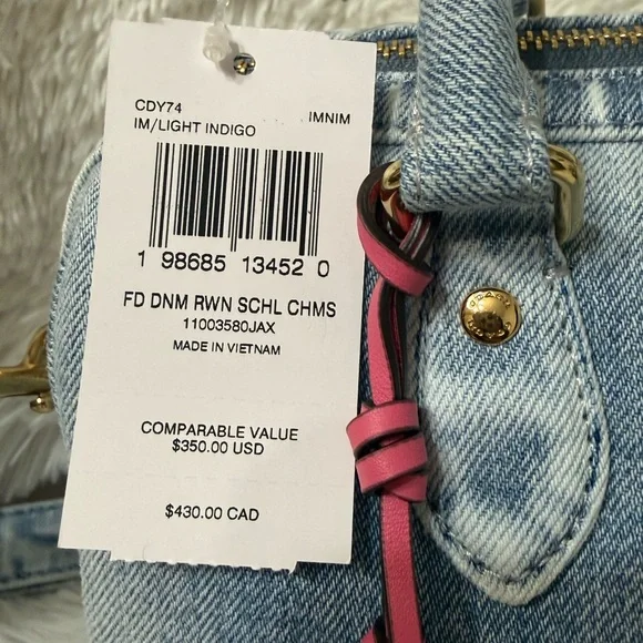 Coach Love Denim Rowan Purse NWT offers accepted - Picture 2 of 4